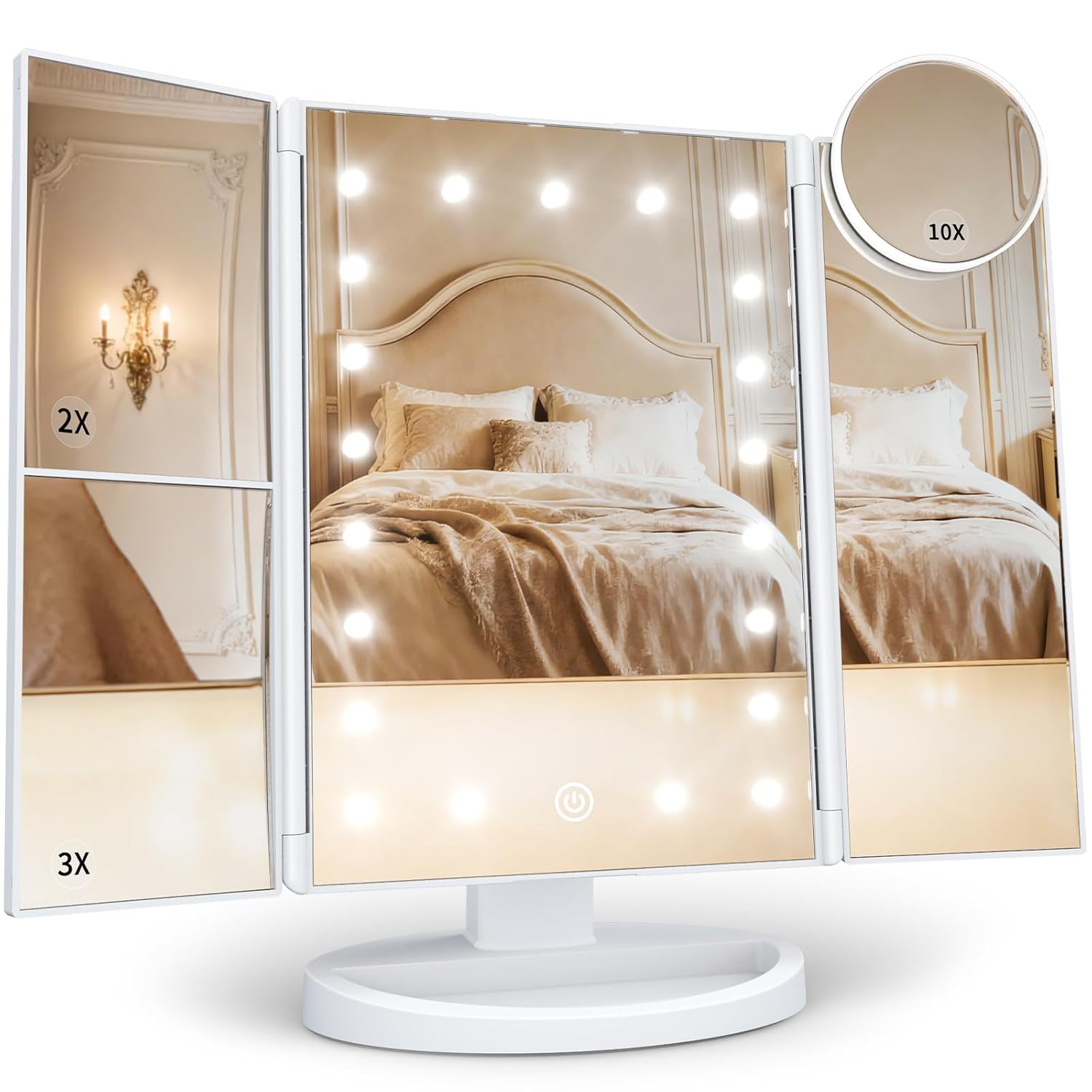 HUONUL Makeup Mirror with Lights Review: A Compact Vanity Workhorse with Thoughtful Magnification