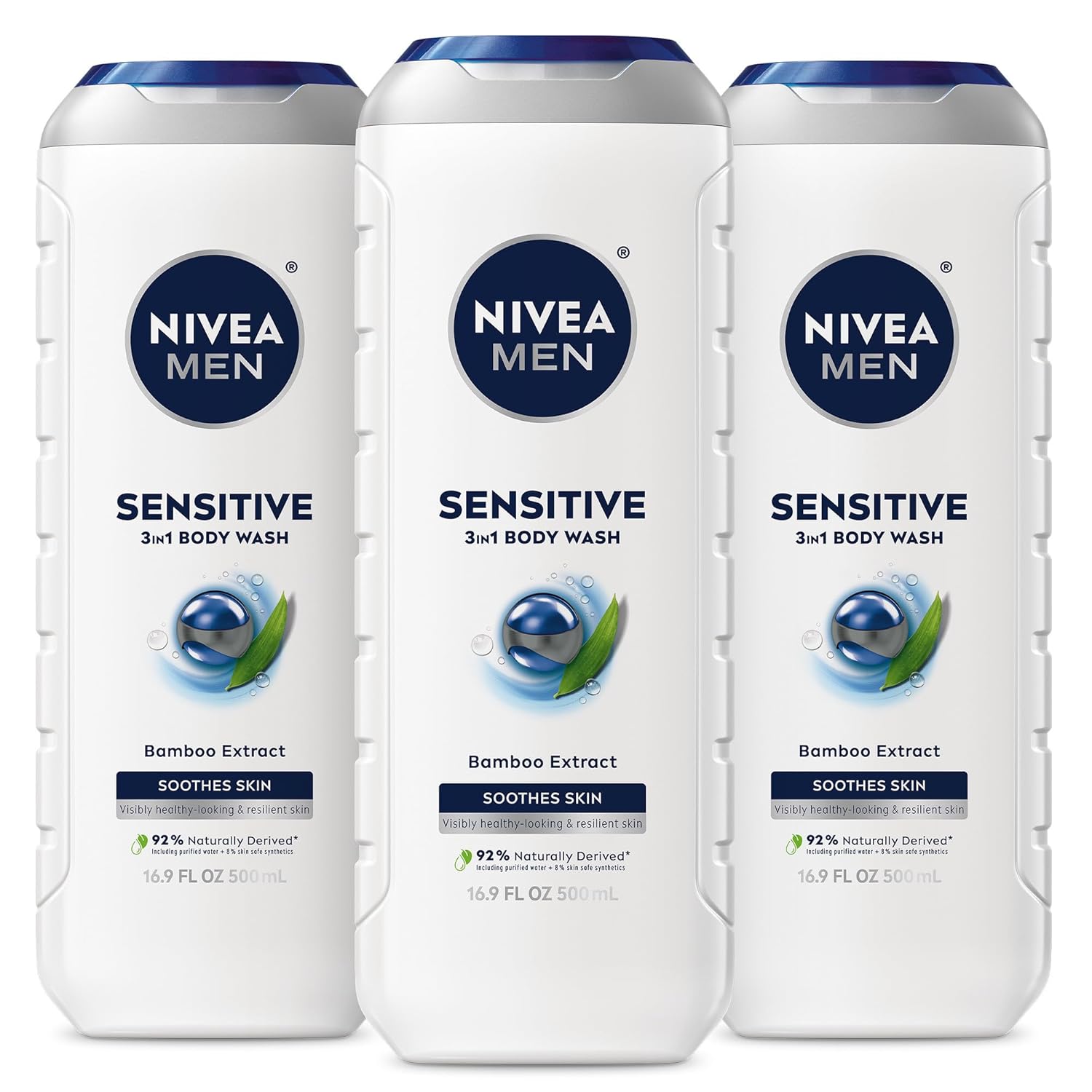 NIVEA MEN Sensitive Body Wash with Bamboo Extract
