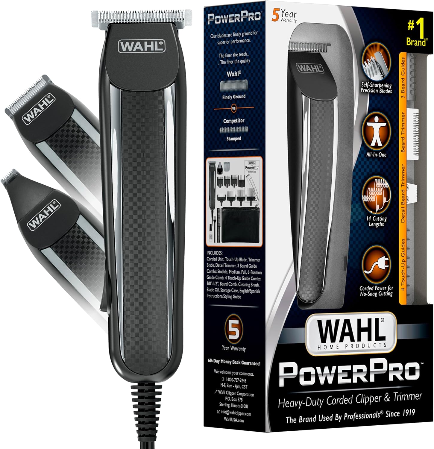 Wahl PowerPro Corded Detailer Trimmer Kit