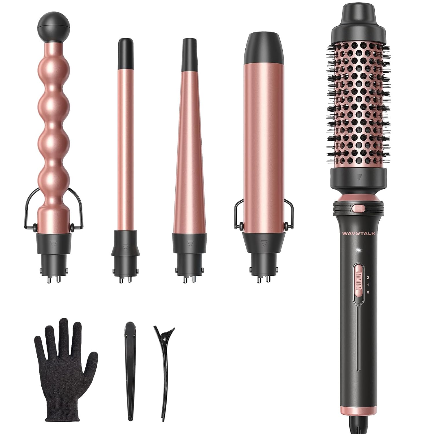 Wavytalk 5 in 1 Curling Wand Set Multi Curl